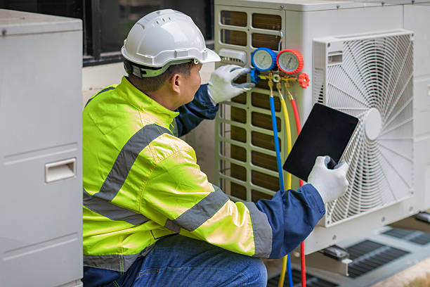 Professional Hvac technician working in Prescott, WI